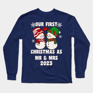 Our First Christmas as Mr & Mrs 2023 Long Sleeve T-Shirt